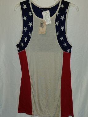The Classic USA Flag Tank Top - Red, White & Blue #2376